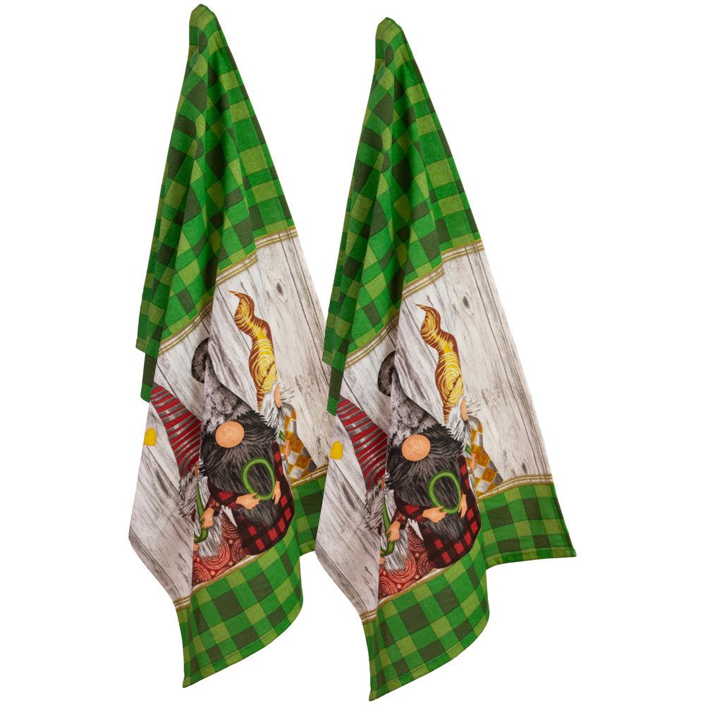 GNOME JOY TEA TOWELS S/2