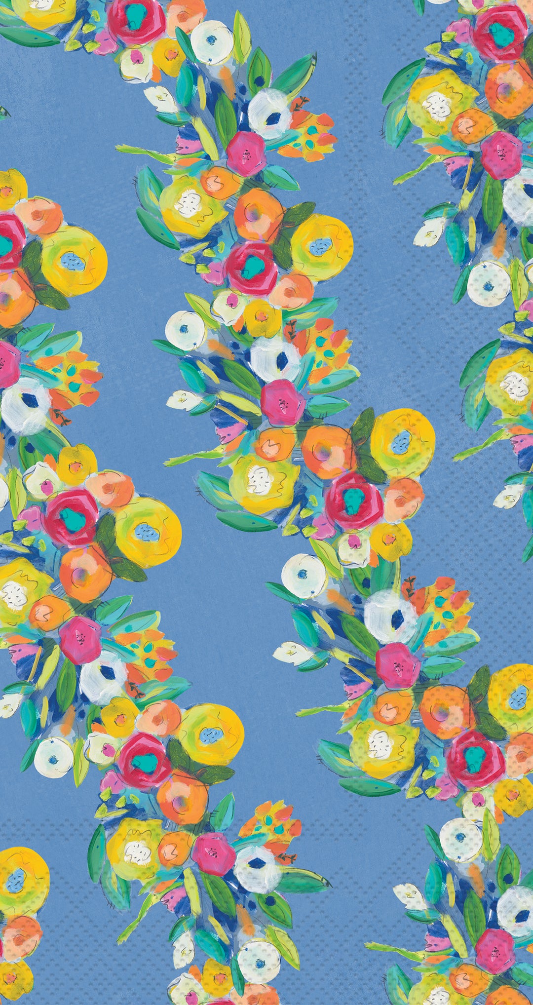 Cheerful Blossoms Garland Guest Towel
