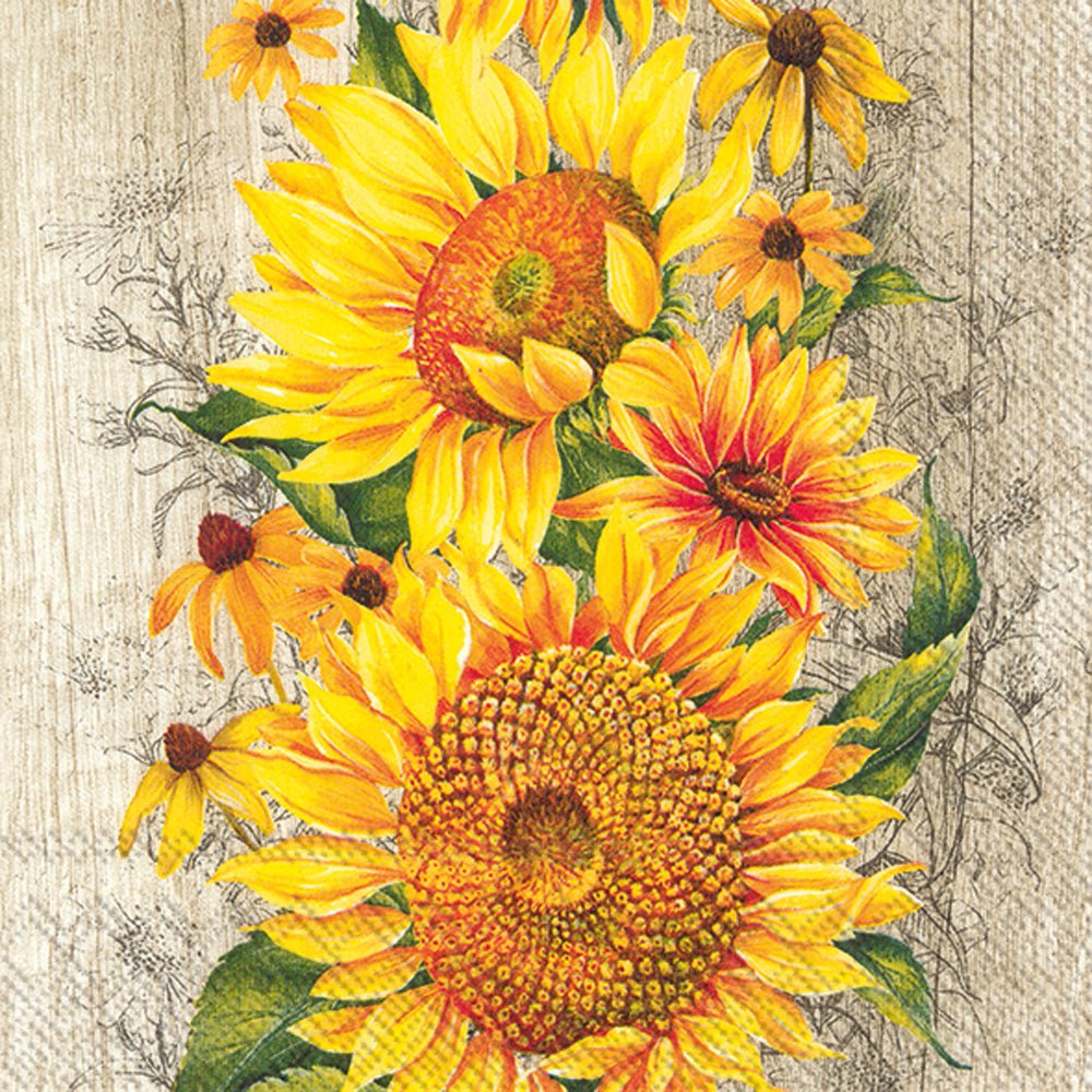 Le Tournesol Cocktail Napkin Light Brown