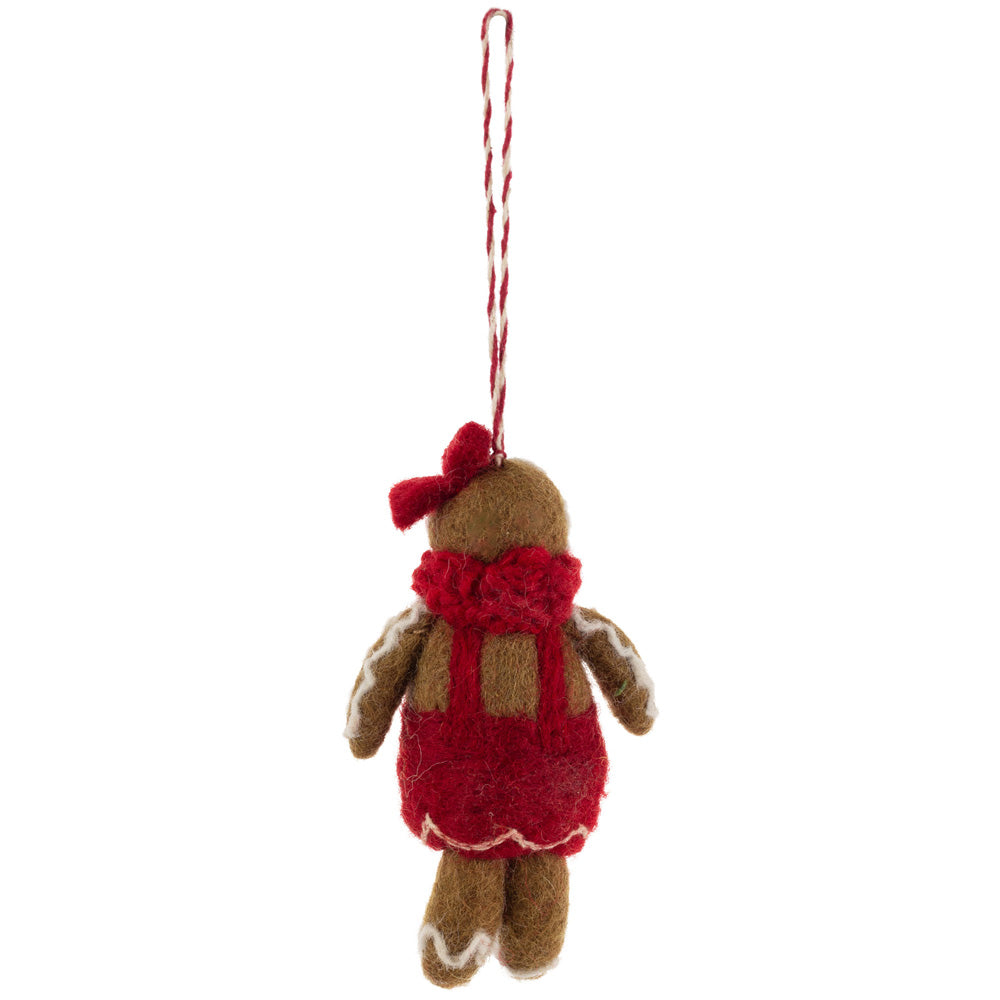 Gingerbread Girl Ornament Felt