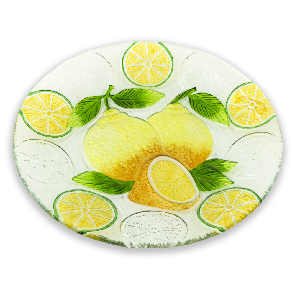 Lemons Glass Plate