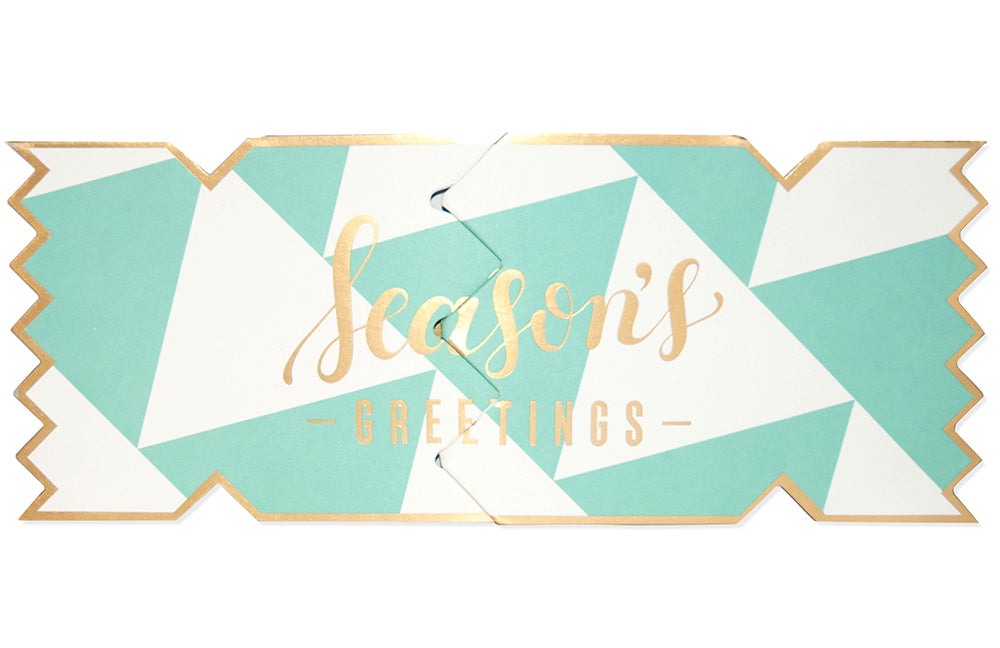 Bold & Bright Cracker Card - Season'S Greetings