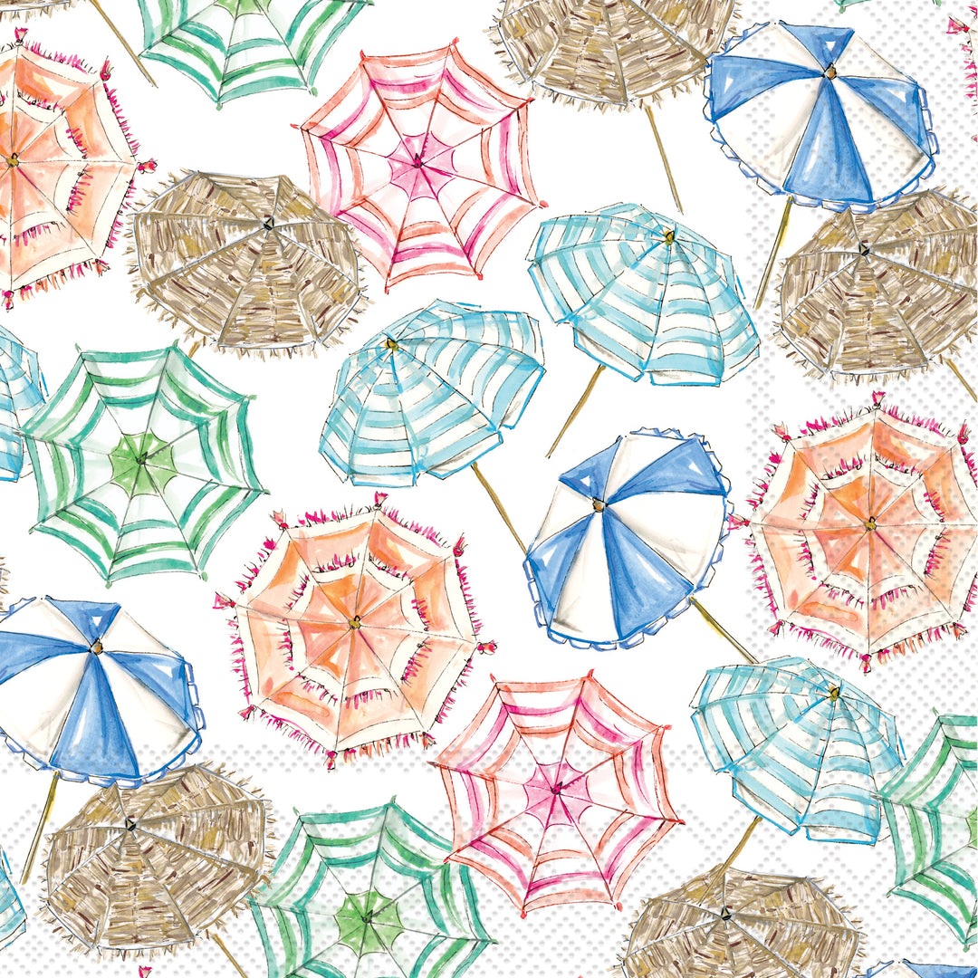 Coral Umbrella Pattern Lunch Napkin