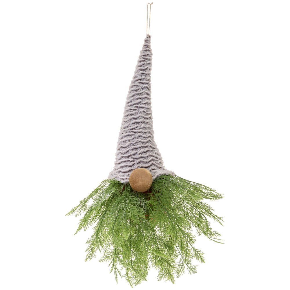 Eldor Winter Gnome Tree Wreath Grey