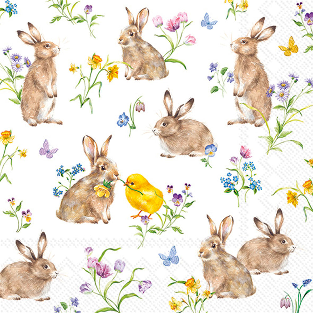 Easter Friends Lunch Napkin White