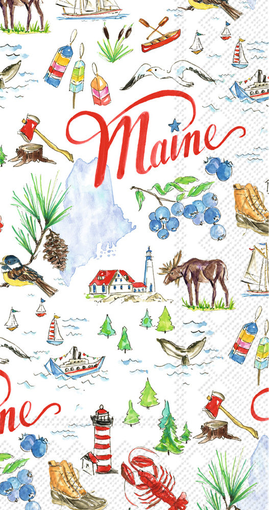 Maine State Collection Guest Towel