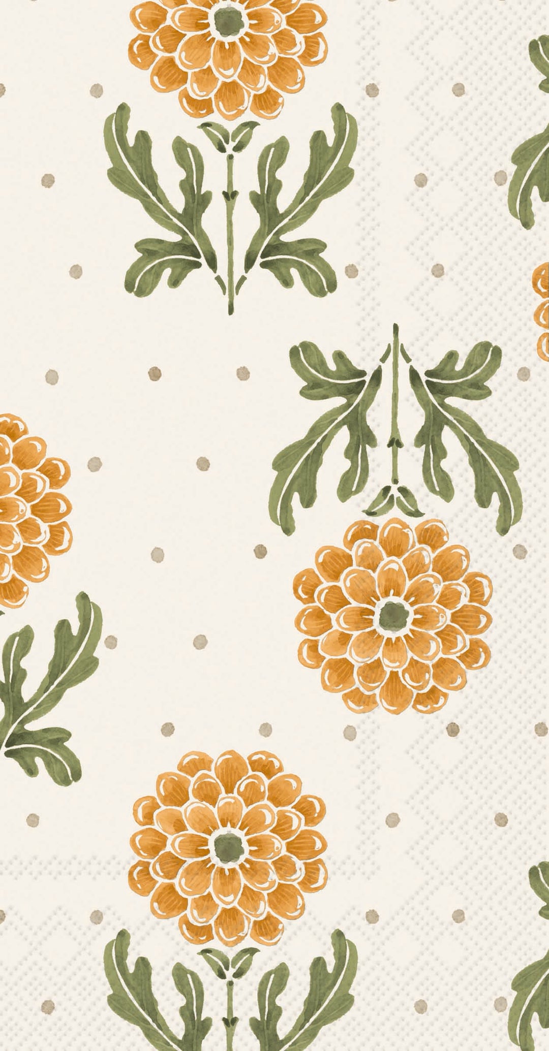 Simple Flower Yellow Guest Towel