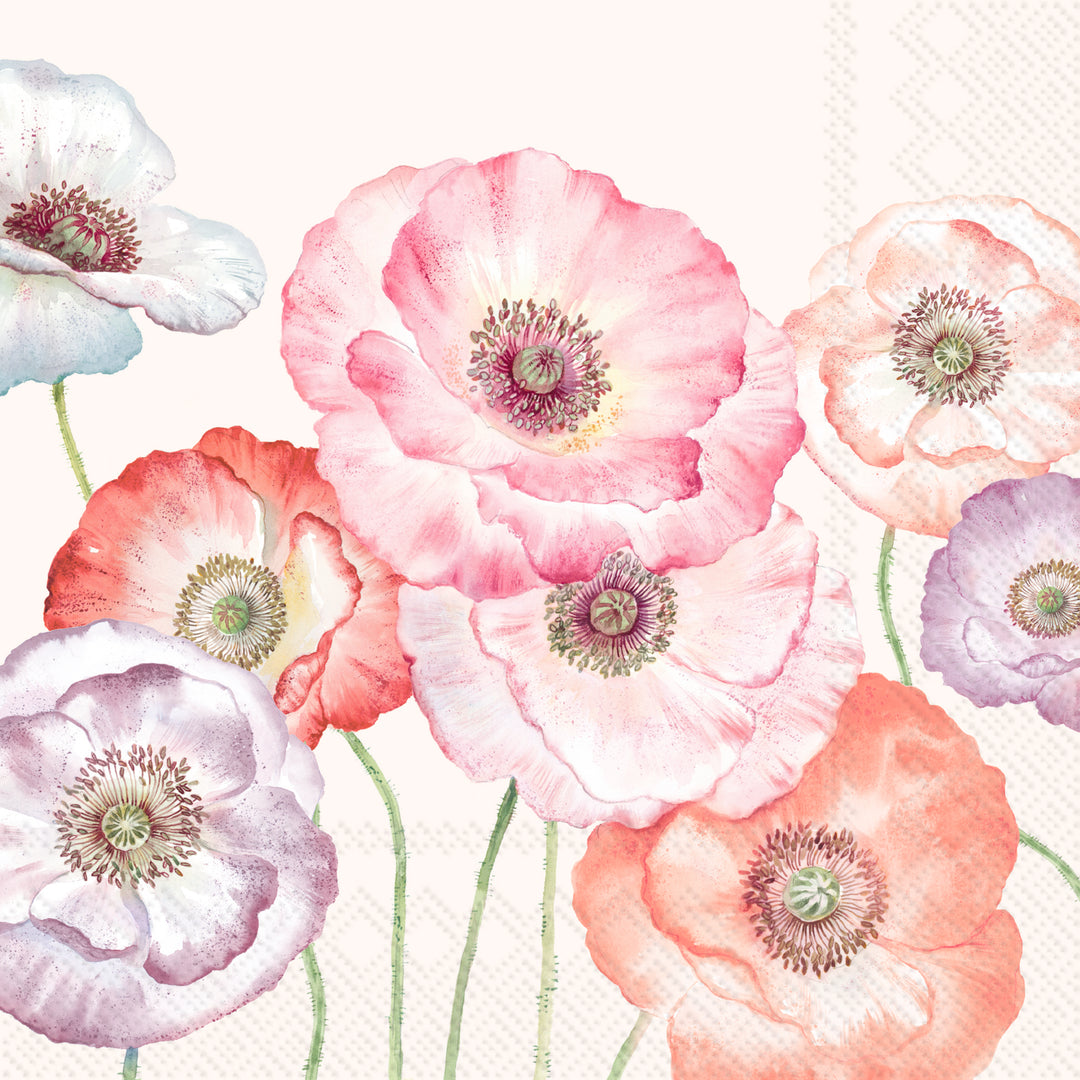 Poppy Poetry Lunch Napkin