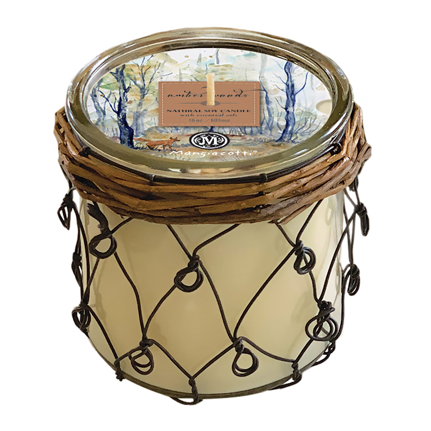 Amber Woods Farmhouse Soy Candle 16 oz.