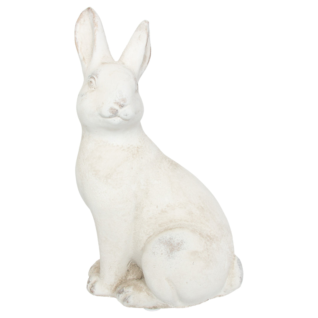 Cement Sitting Bunny Statue