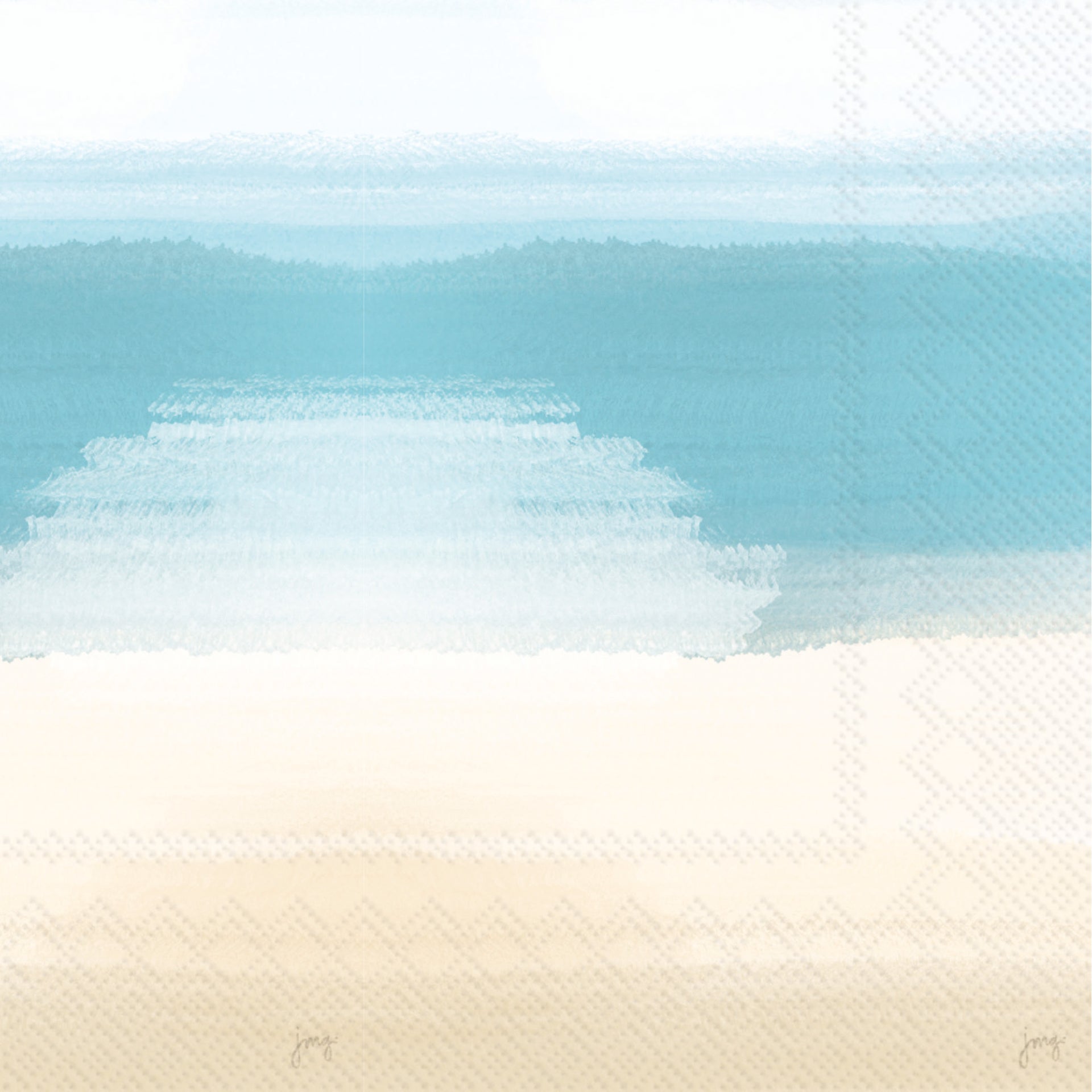 Beach Strokes Cocktail Napkin