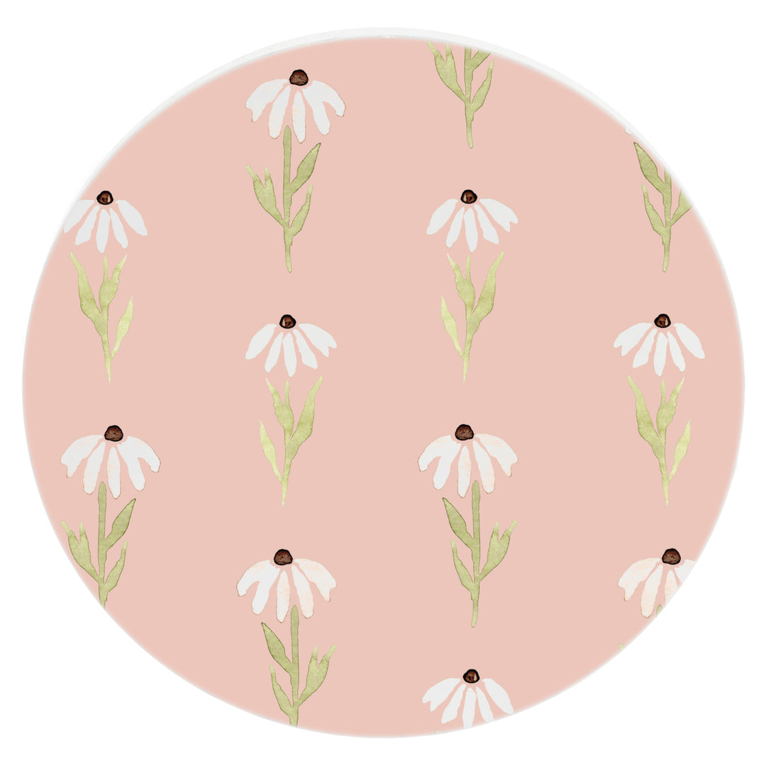 Pink Daisy Coasters