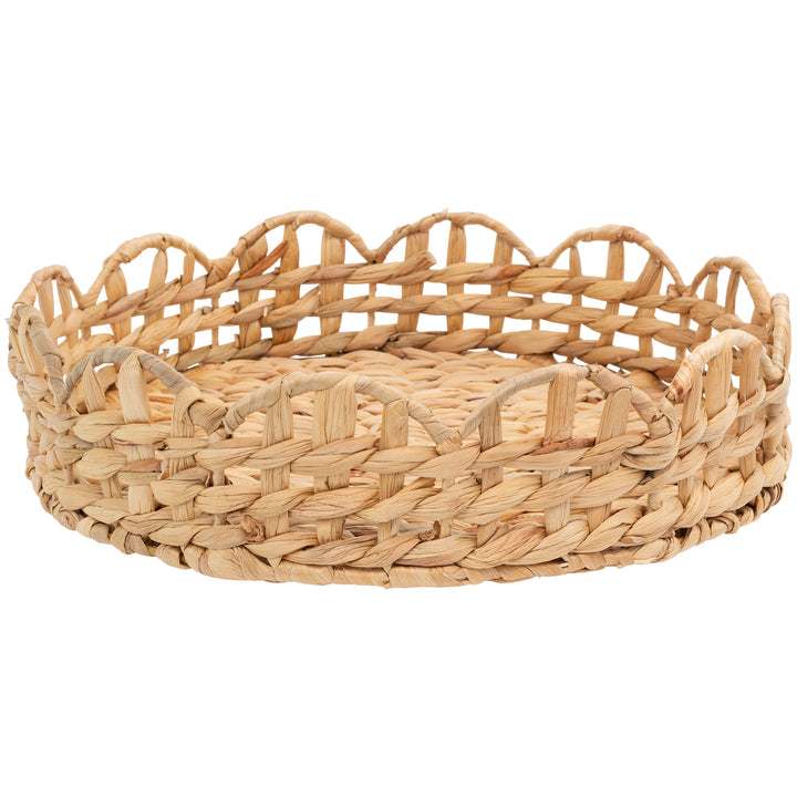 Scalloped Hyacinth Trays (Set of 2)