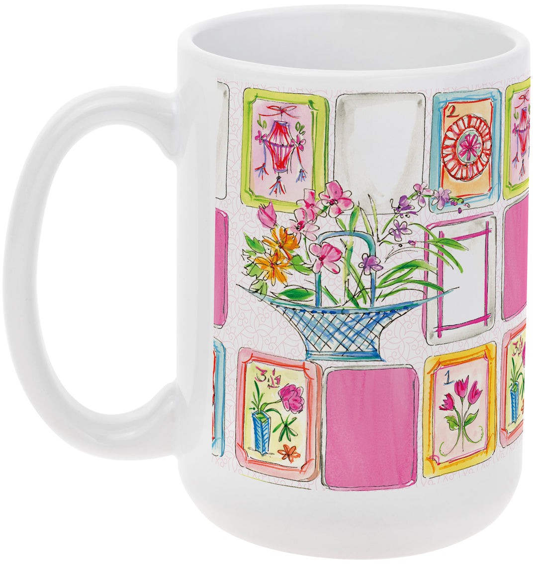 Mahjong Pink Mug