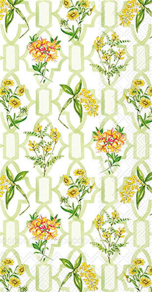 Green Trellis Guest Towel