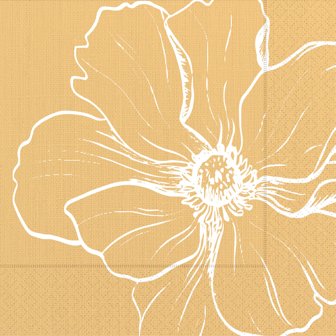 Floral Gold Lunch Napkin