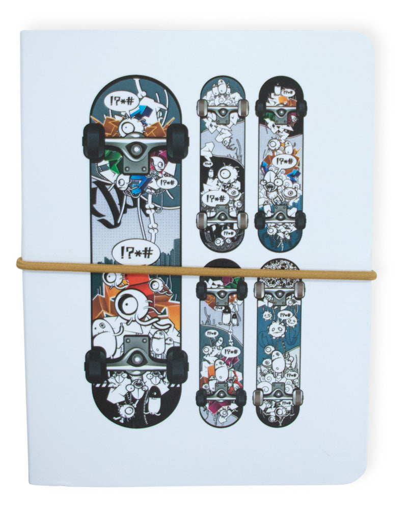 SKATEBOARDS POCKET JOURNAL SET Graph Journal & Sketch Journal