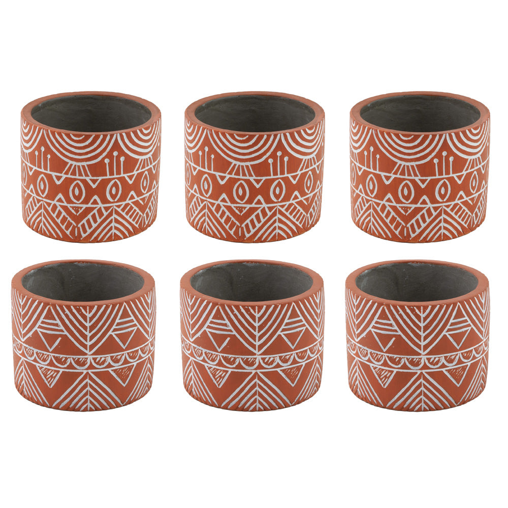 MINI TERRACOTTA POTS S/6