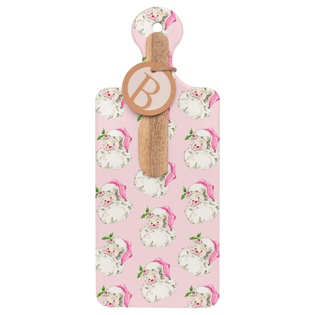 Pink Santa Cuterie &amp; Spreader Set