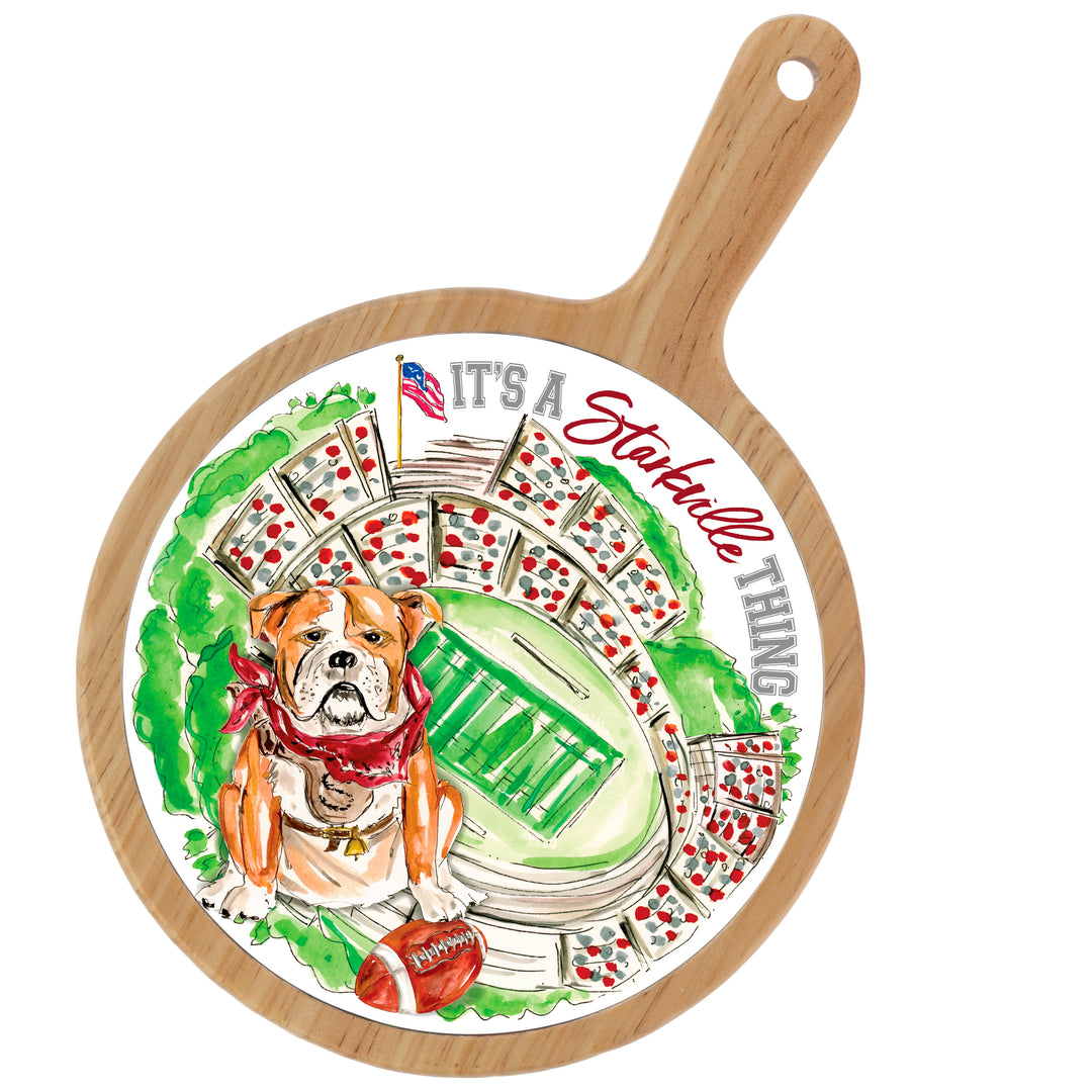 Maroon Bulldog Stadium Cheeseboard