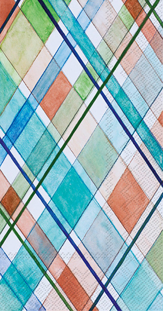 Madras Plaid Guest Towel