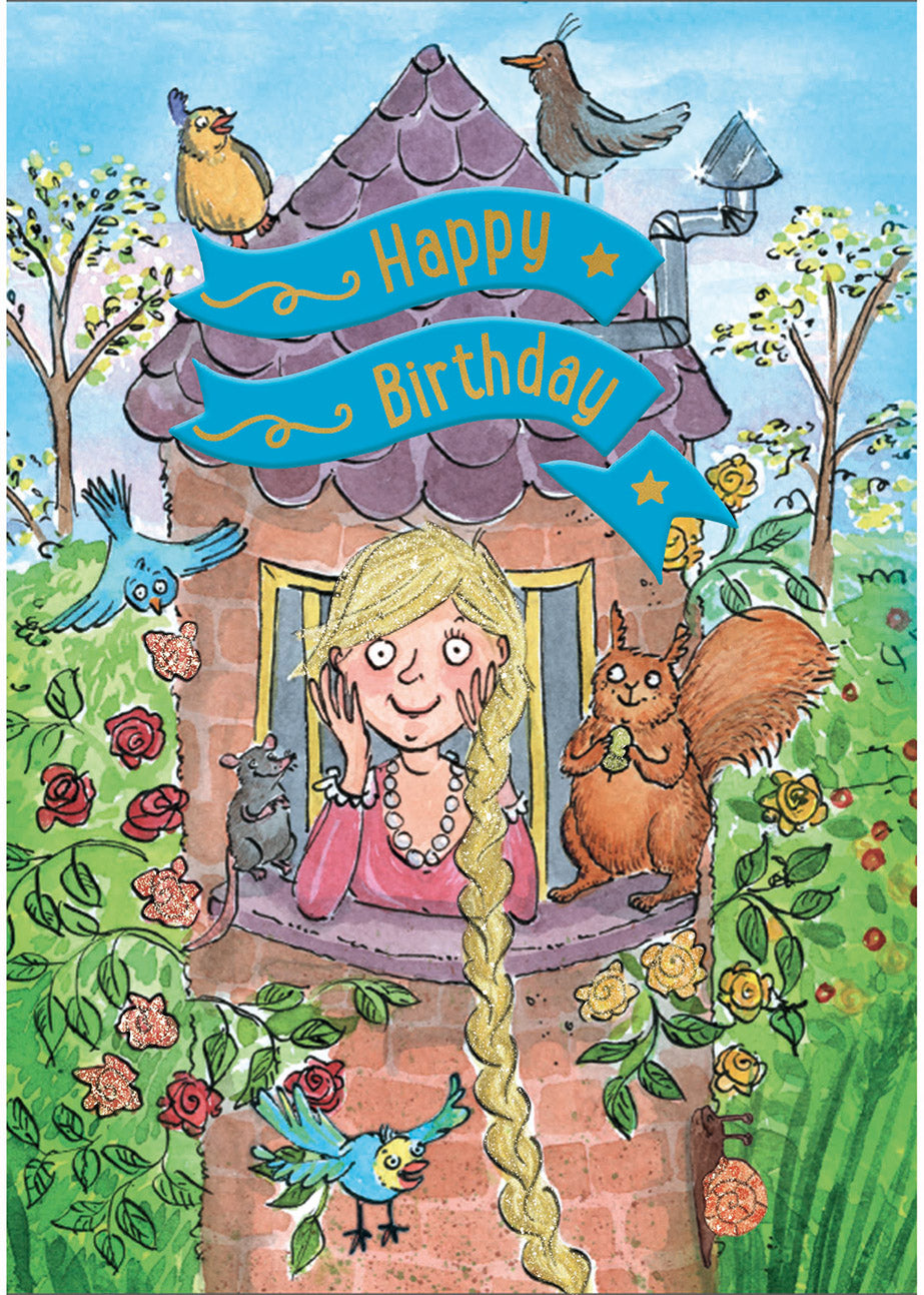 BDAY CARD/RAPUNZEL Inside: Happy Birthday