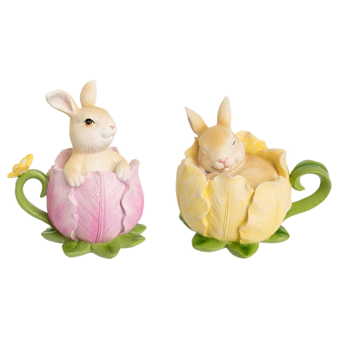 Floral Bunny Teacup (Set of 2)
