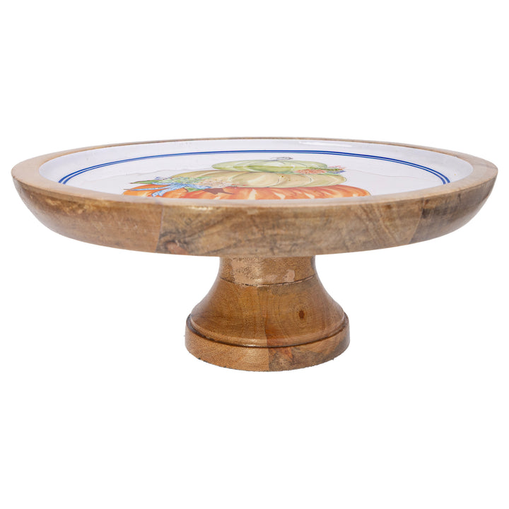 Tri-Stack Pumpkin Pedestal Platter