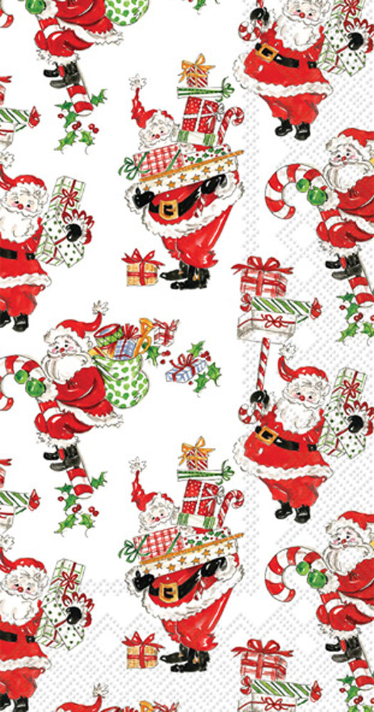 Holly Jolly Santas Guest Towel