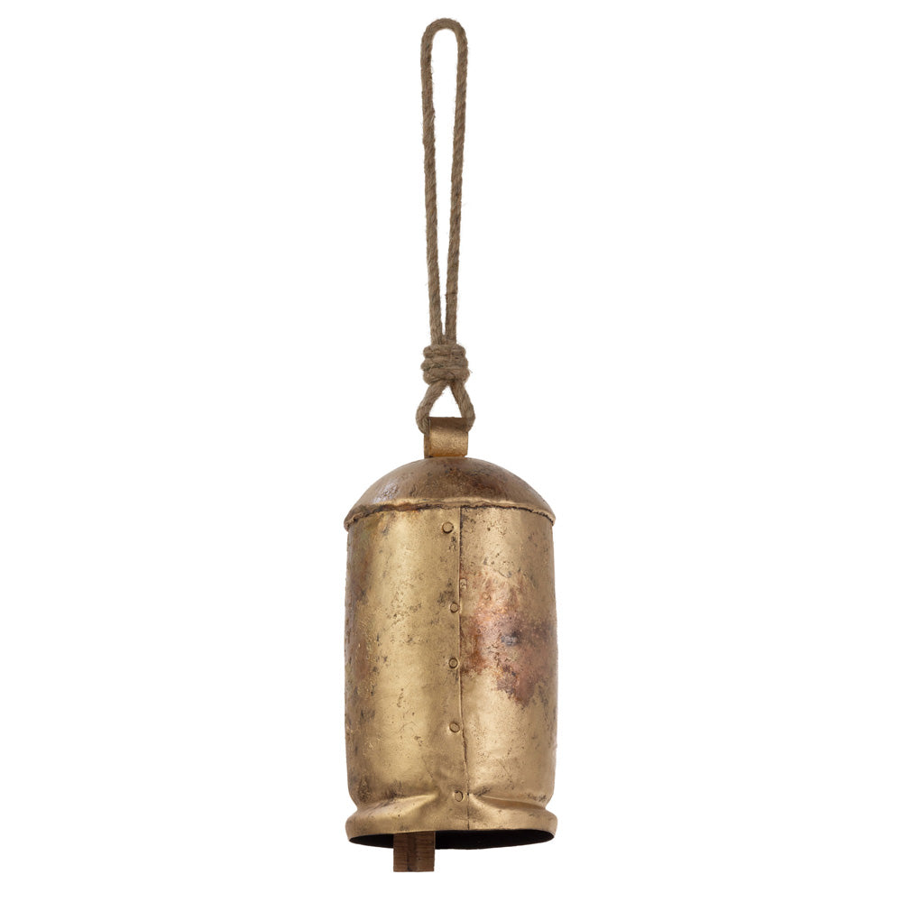 Large Gold Bell With Jute