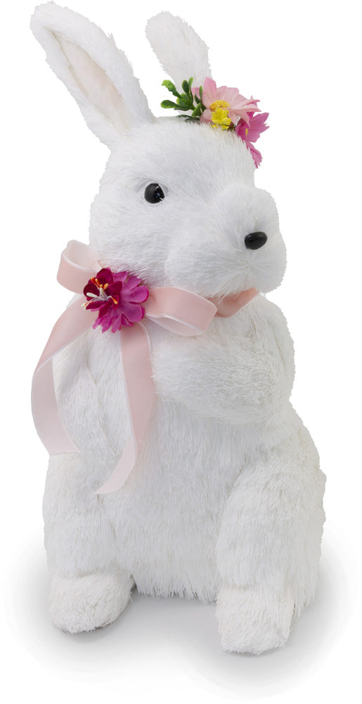 BERTIE FLORAL WHITE BUNNY