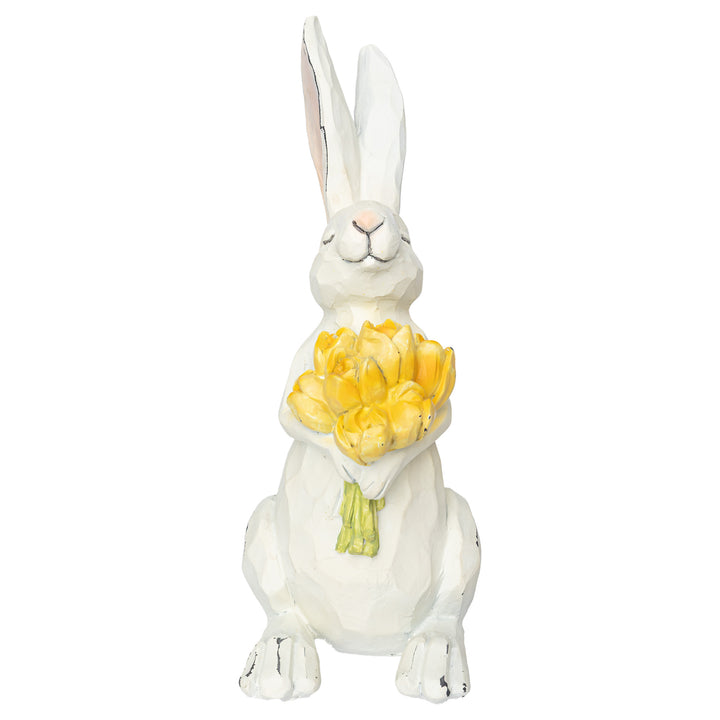 Noms Bunny With Yellow Tulips