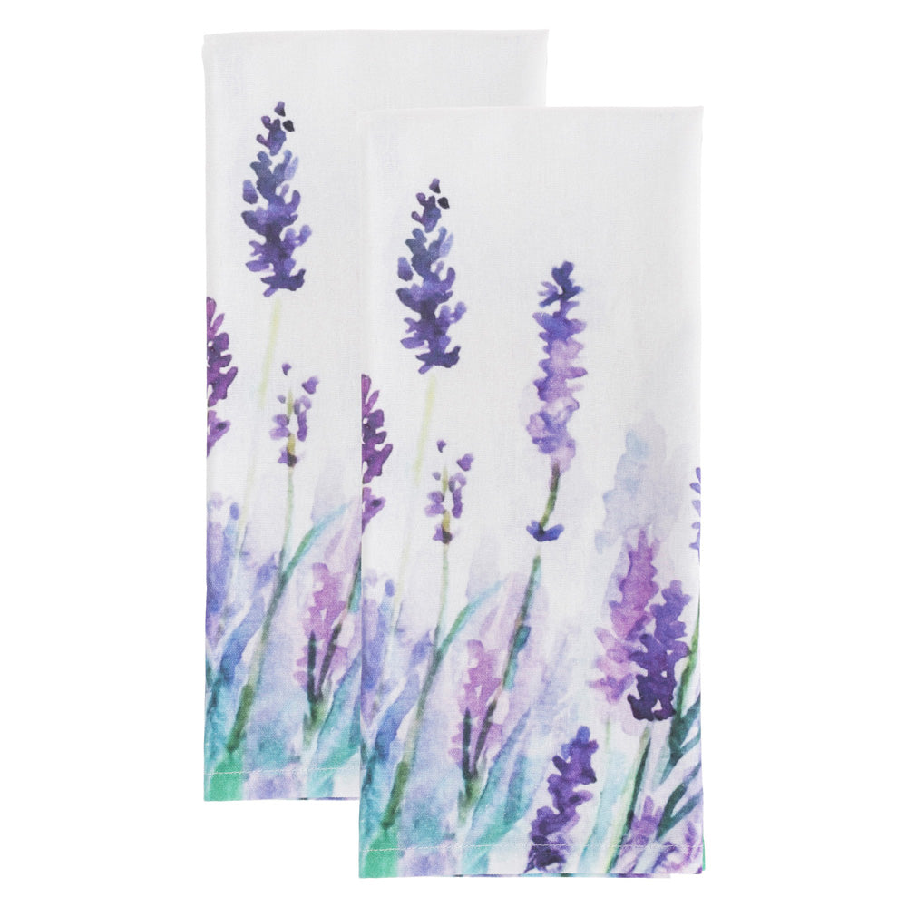 LAVENDER TEA TOWELS S/2