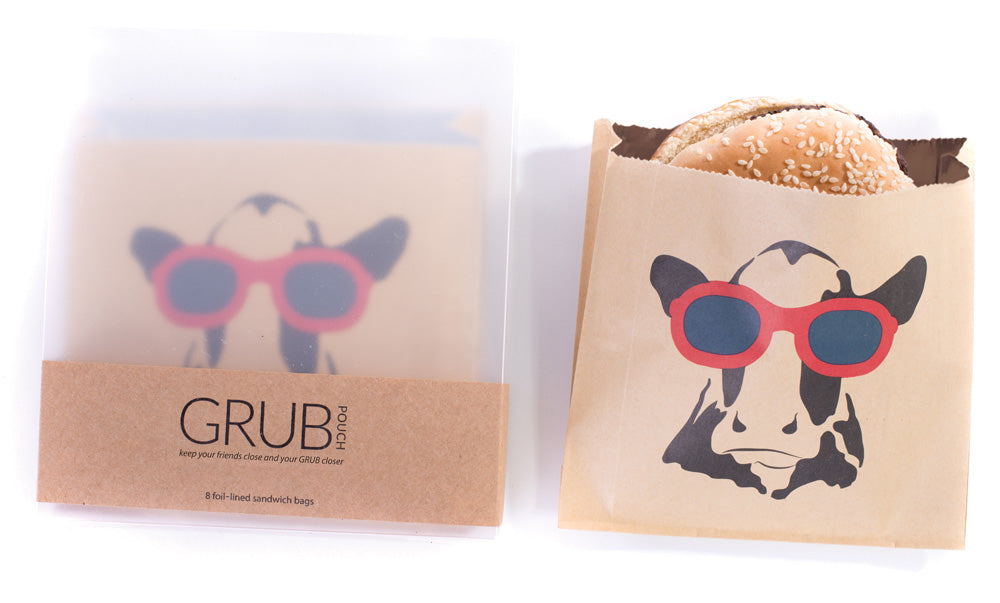 GRUB POUCHES Cow with Sunglass