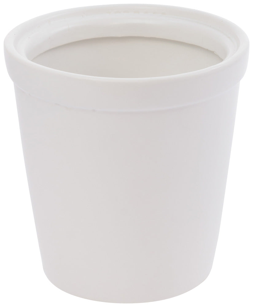 Lidded White Pumpkin Popover  Dish