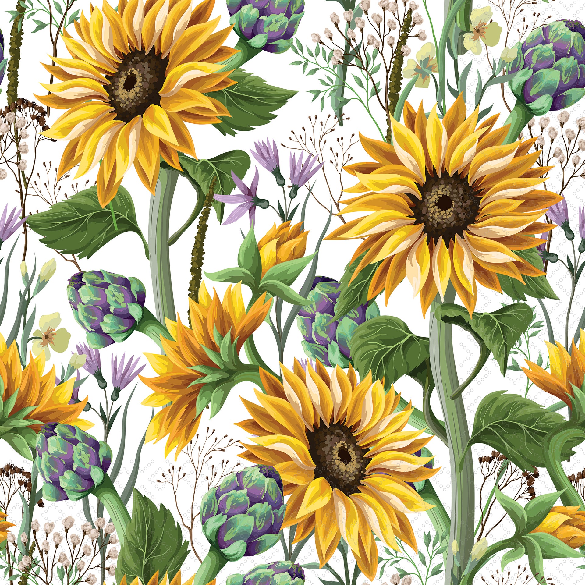 Sunflower Meadows Lunch Napkin