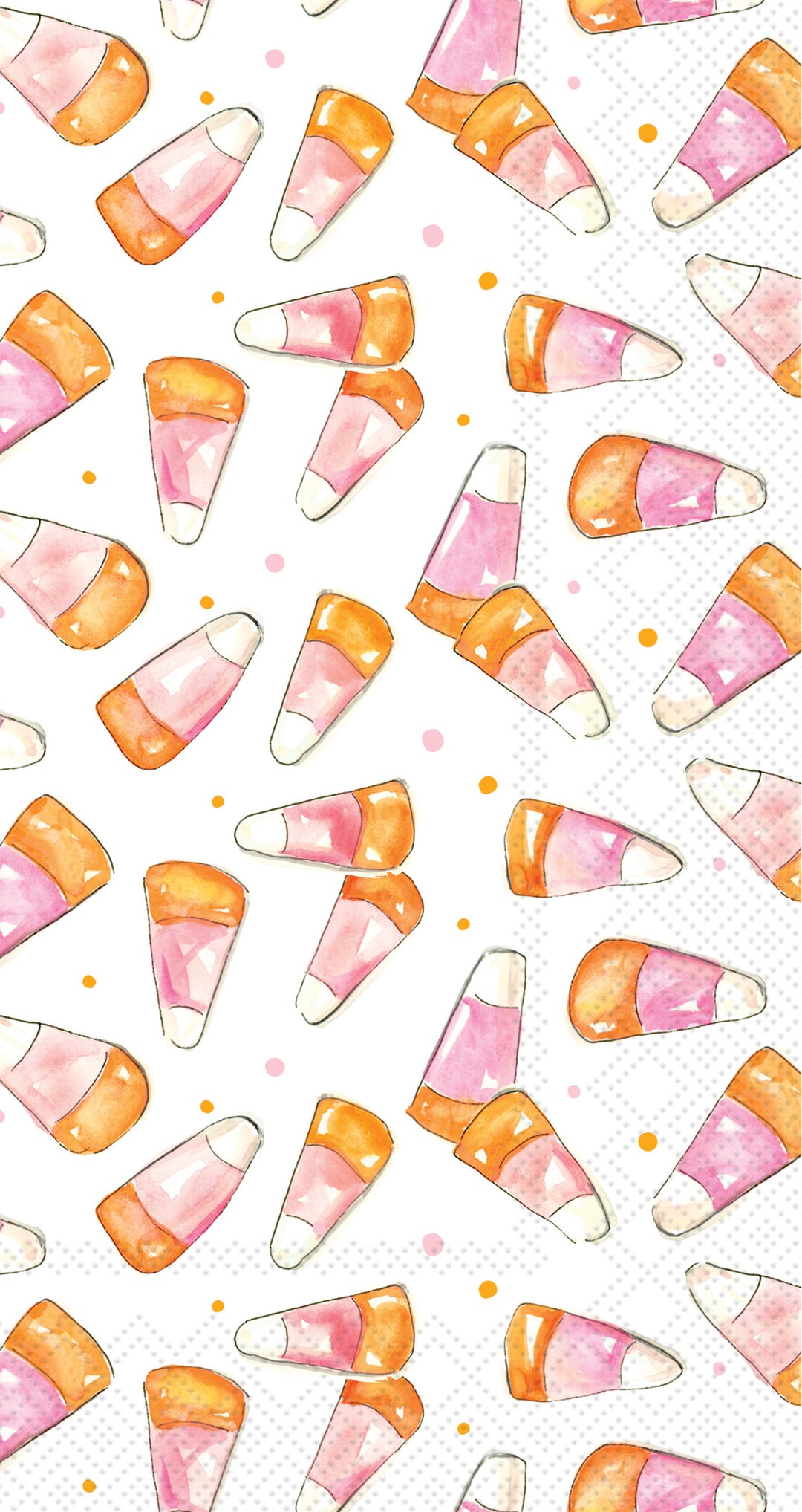 Pink Candy Corn Guest Towel