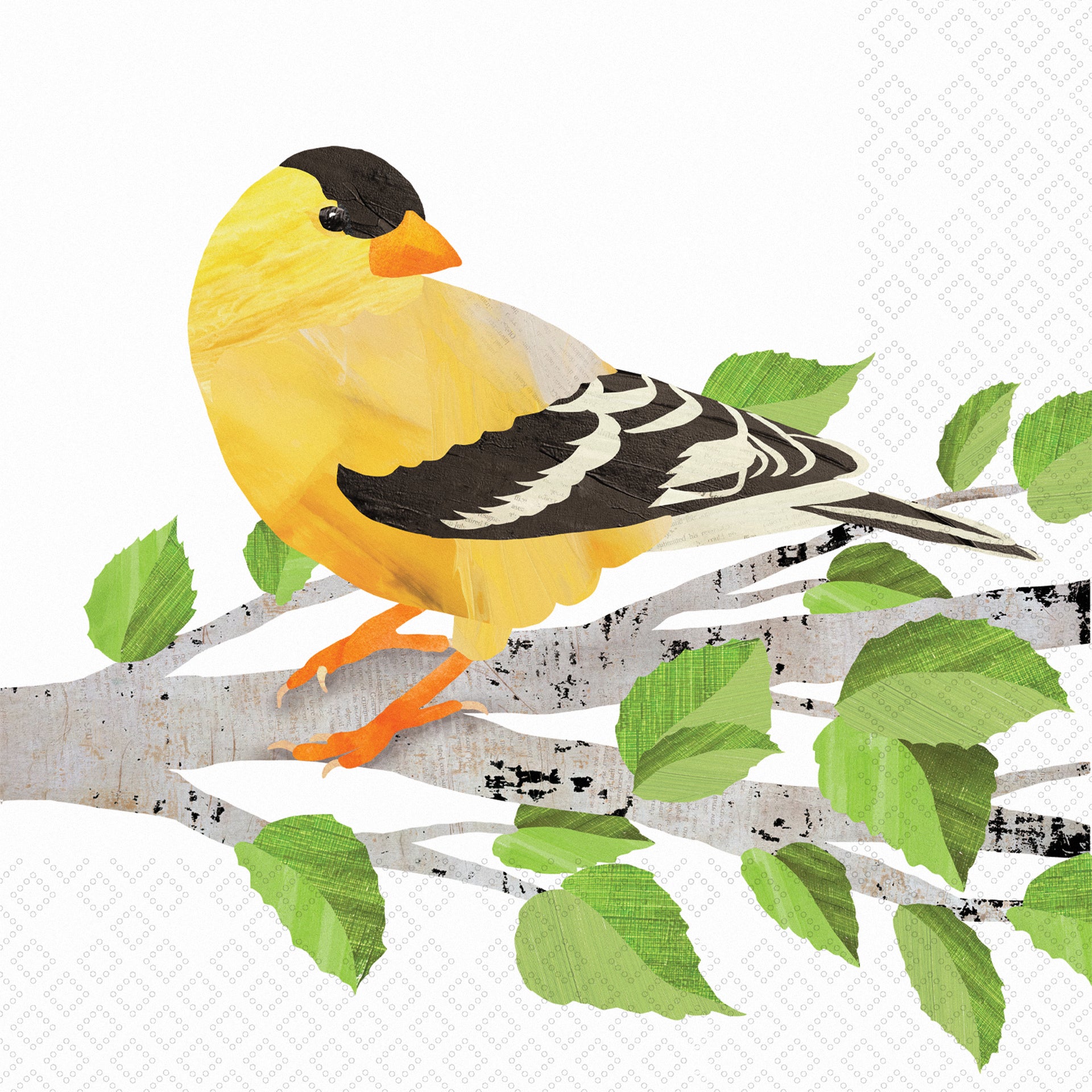 American Goldfinch Cocktail Napkin