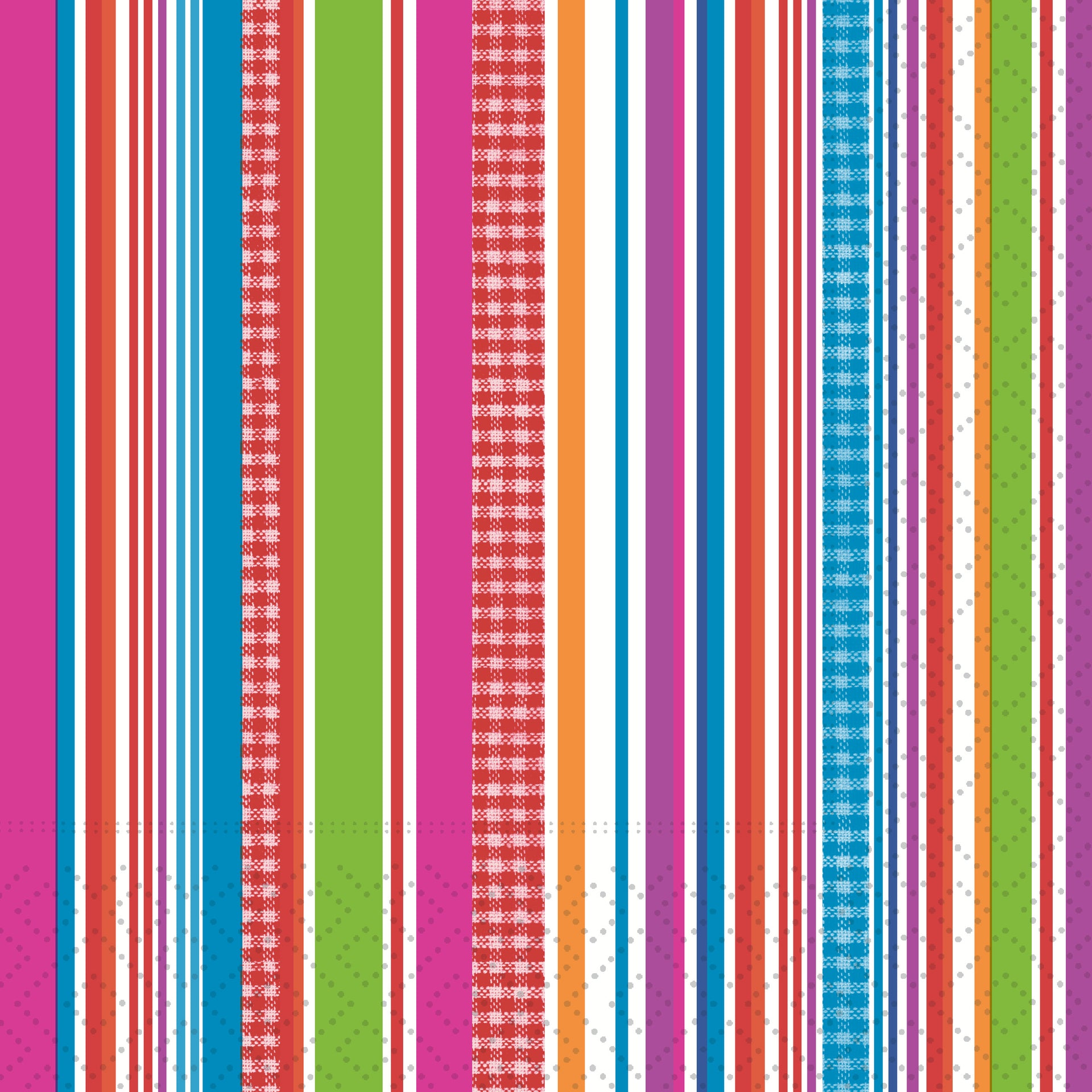 Colourful Stripes Cocktail Napkin