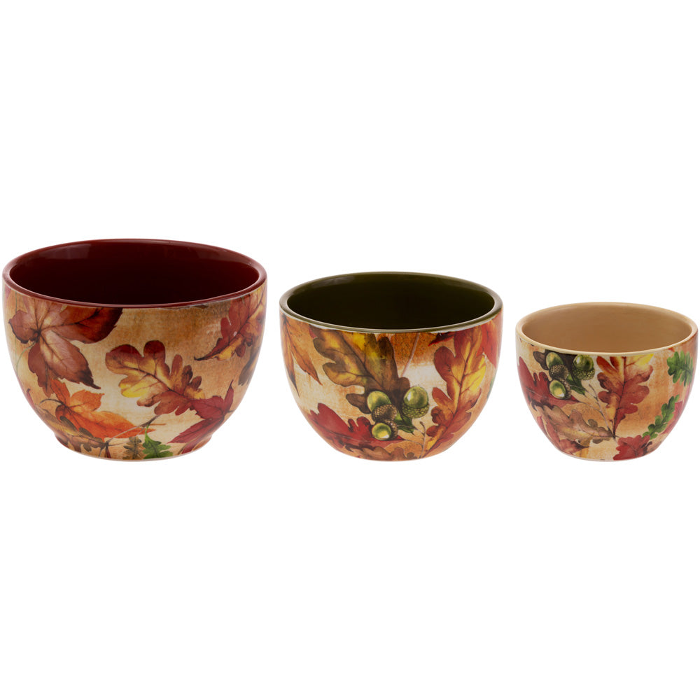 Bright Autumn Prep Bowls Set Of 3