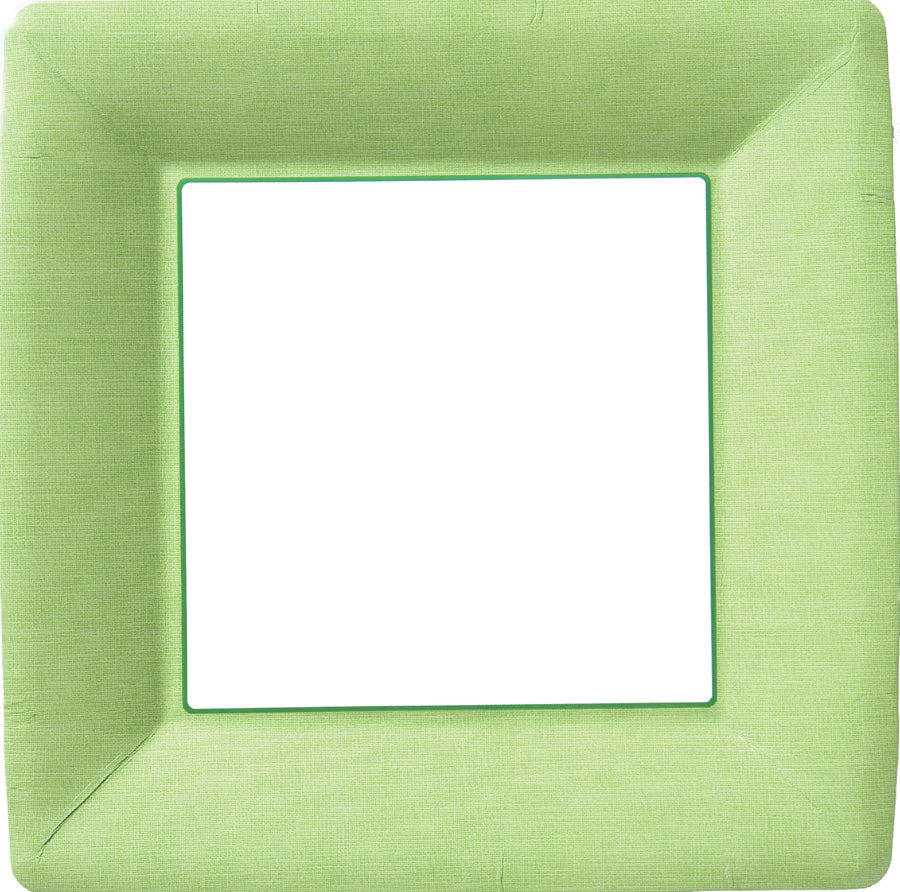 10 SQ PLT/CLASSIC LINEN green