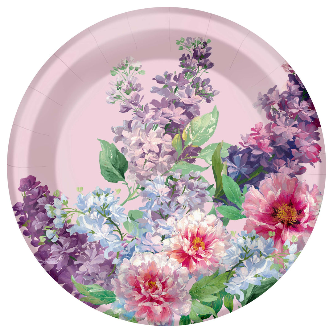 Charlottes Garden Light Lilac Dinner Plate round