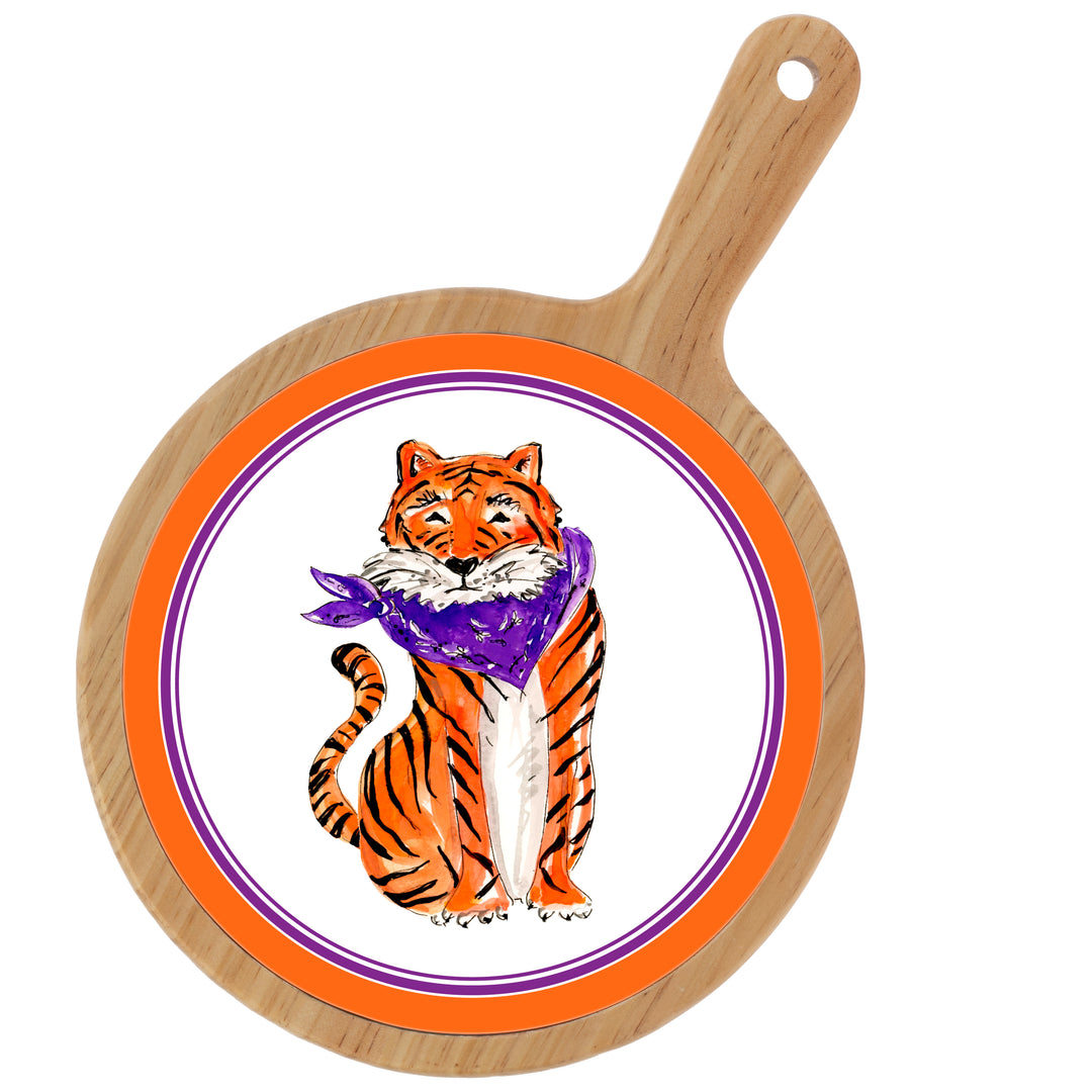 Purple Sitting Tiger Cheeseboard