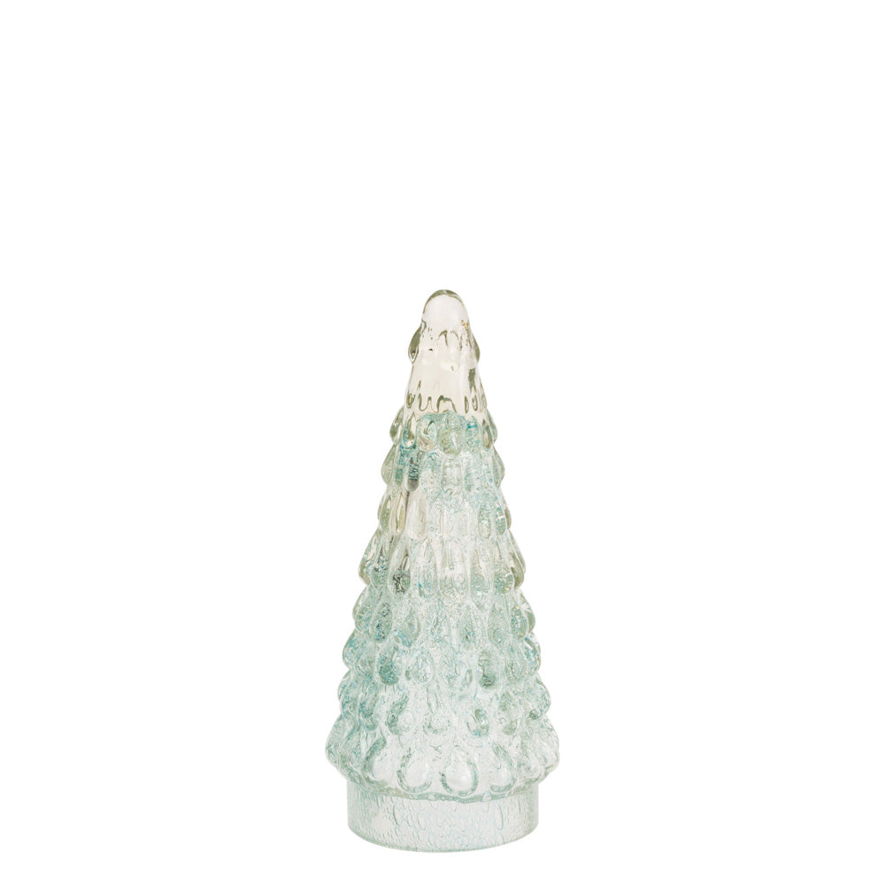 Small Lite Green Glimmer Glass Tree