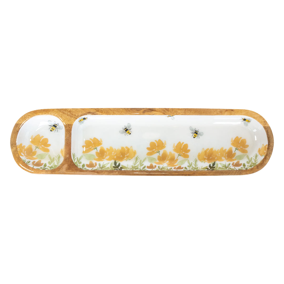 Bee Field 2-Sectioned Tray