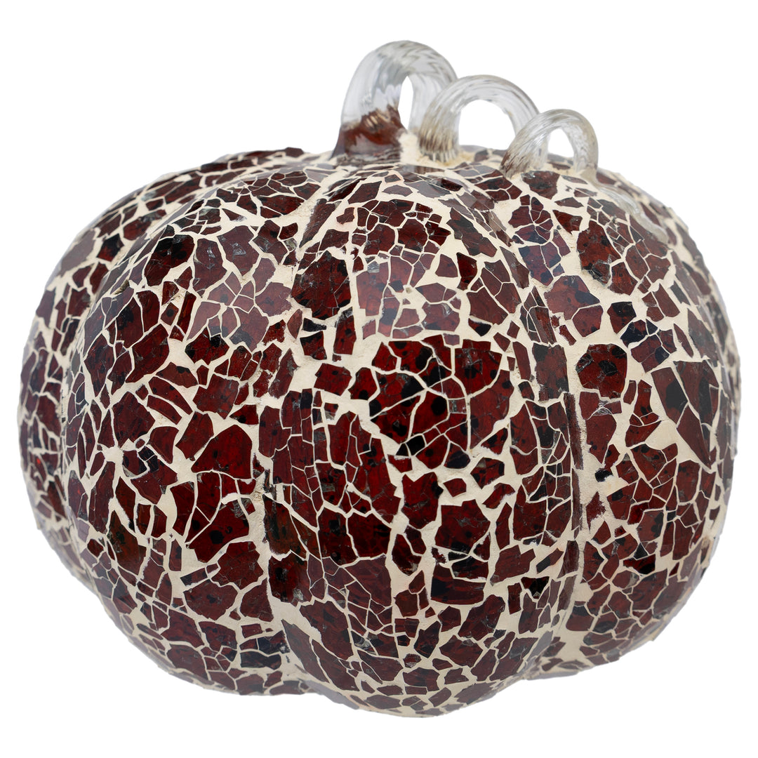 Mosaic Glass Pumpkin Large