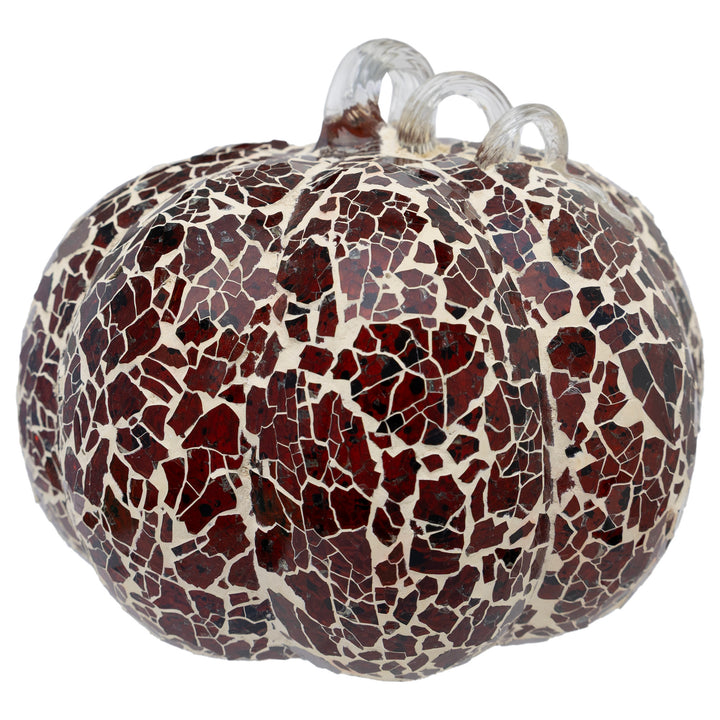 Mosaic Glass Pumpkin Large