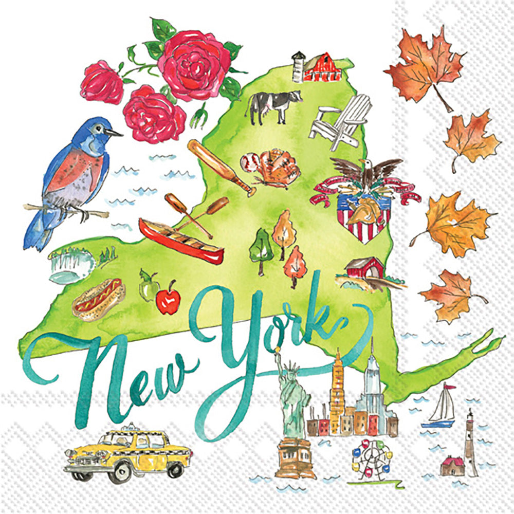 New York State Collection Cocktail Napkin