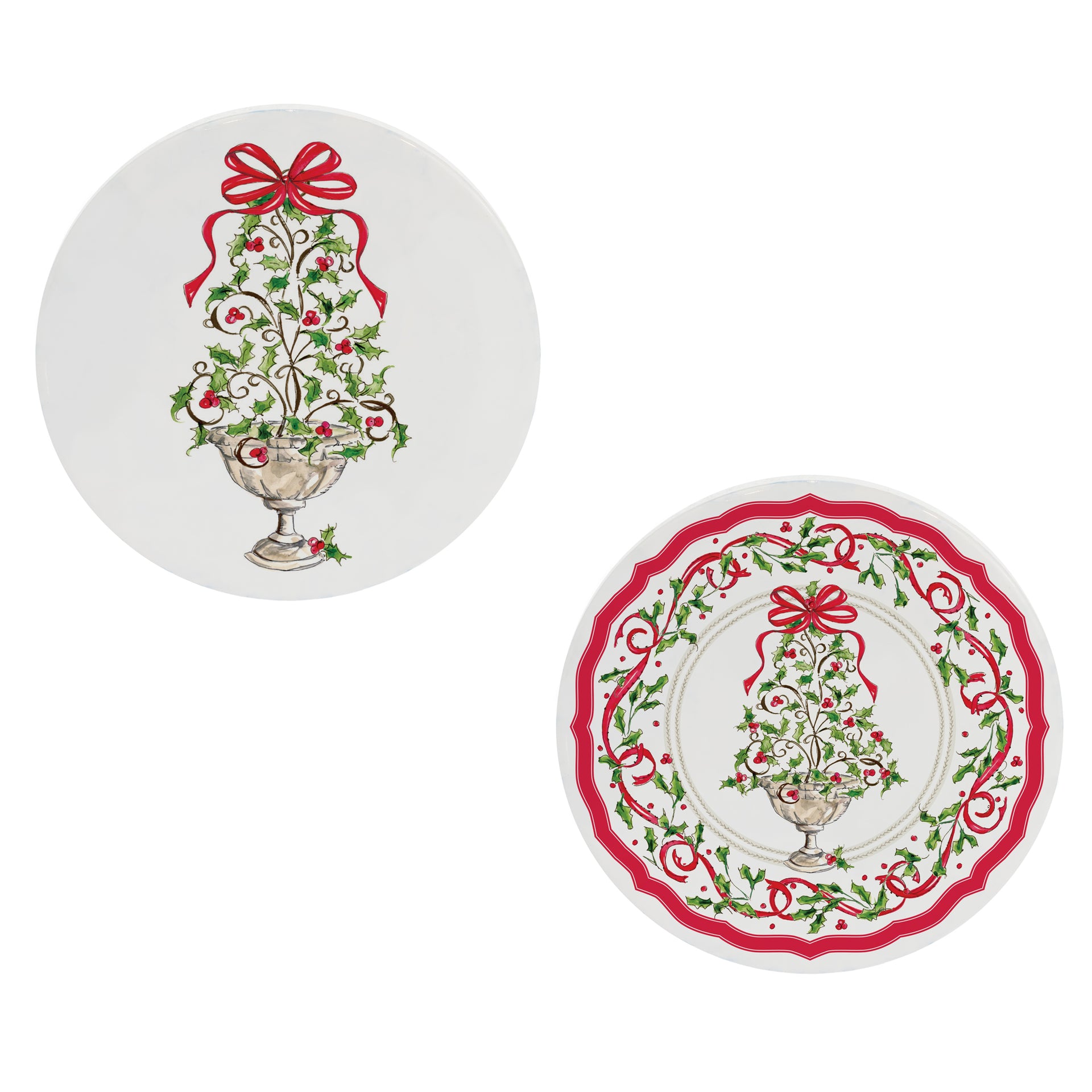 Holly Topiary Tree Coasters