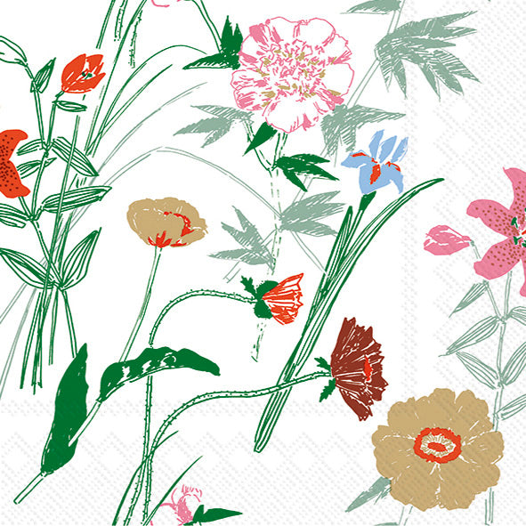 Puutarhakutsut Lunch Napkin Green